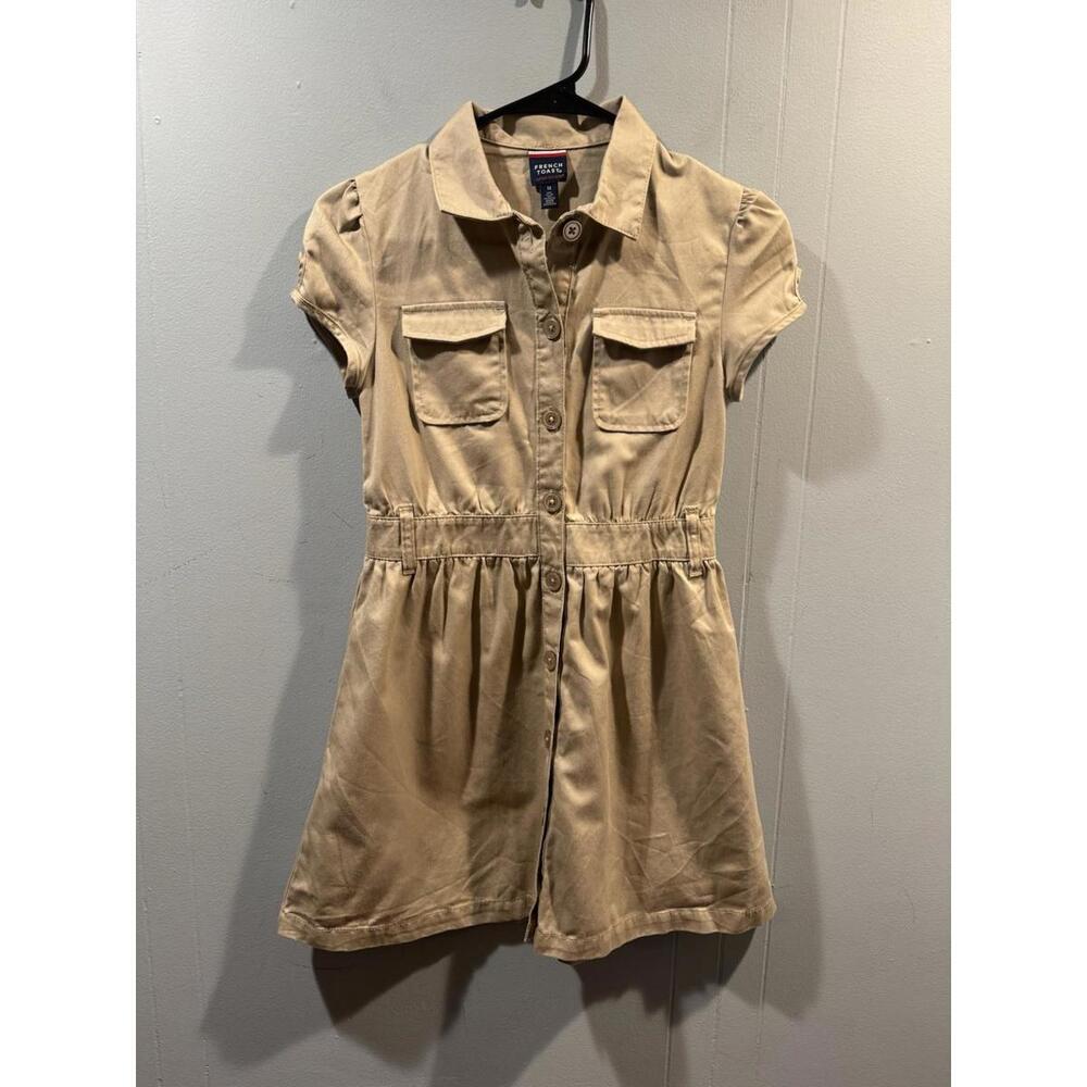 Girls French Toast Uniform Dress Size 12 Beige